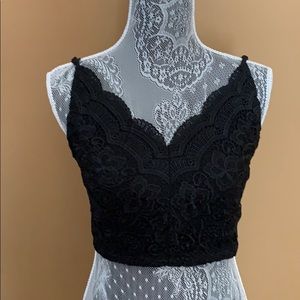 Knit Midriff knit tank top